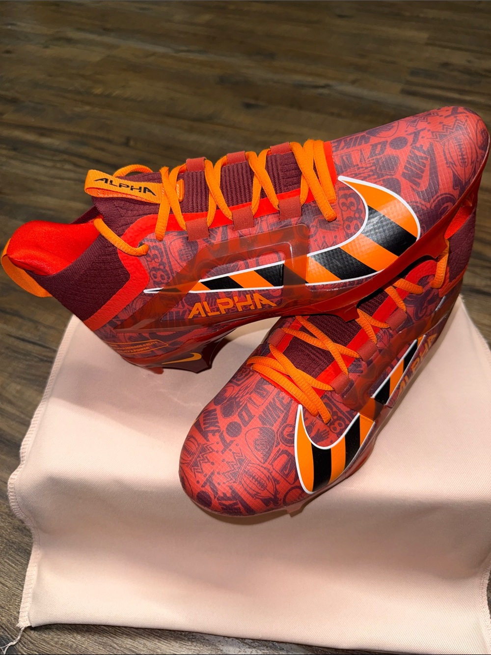 Nike Alpha Menace 4 Elite NRG 'Picante Red' Elite Football Cleats